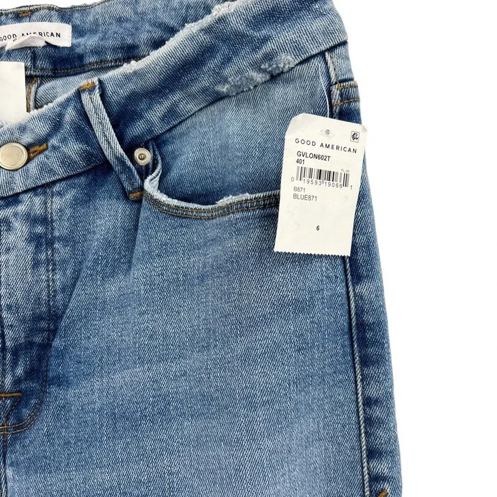 Good American Good Vintage Low Natural Fray Sz 6 - Picture 4 of 9